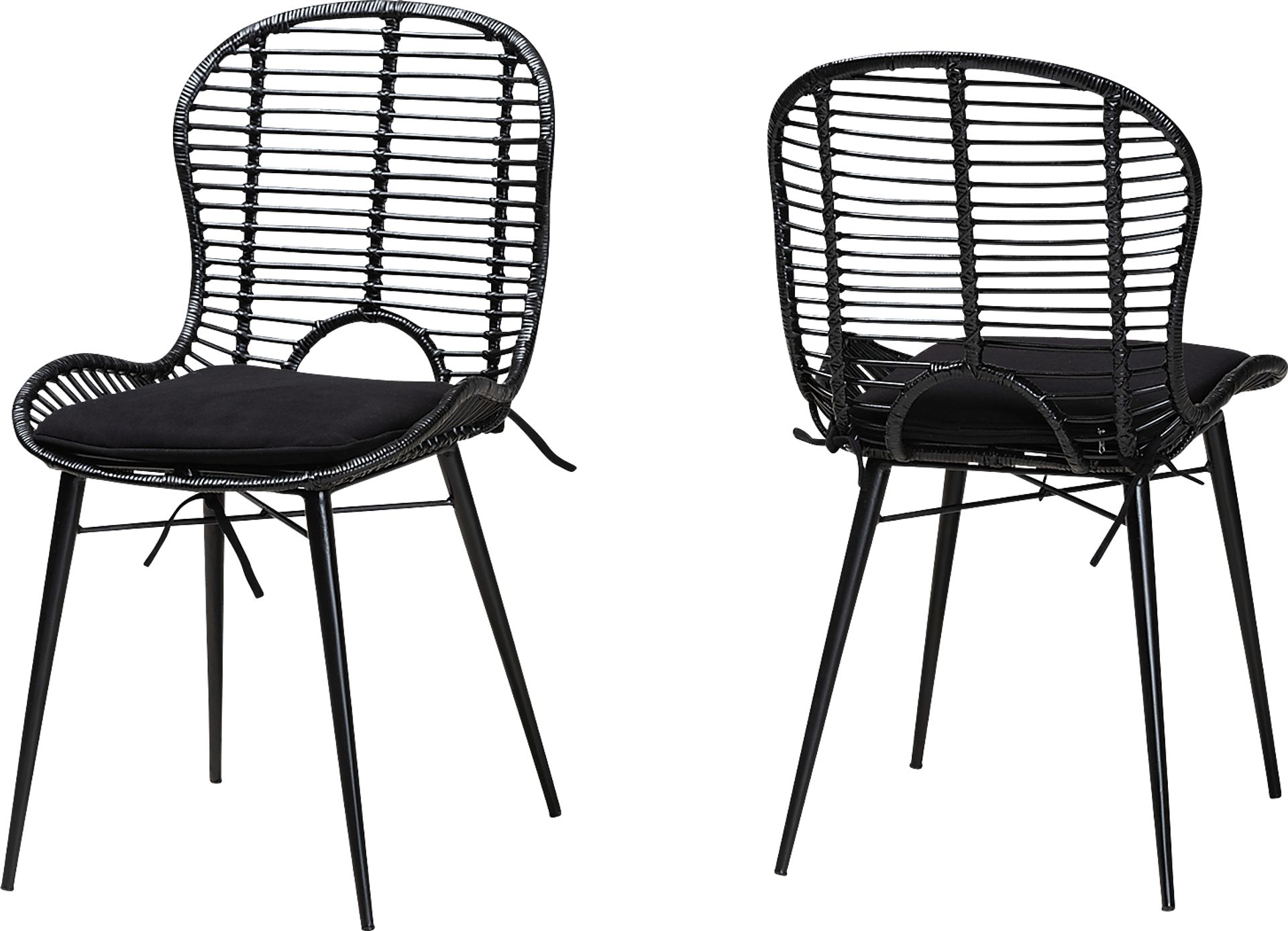 Sherburne Black Dining Chair, Set of 2 - Image 1