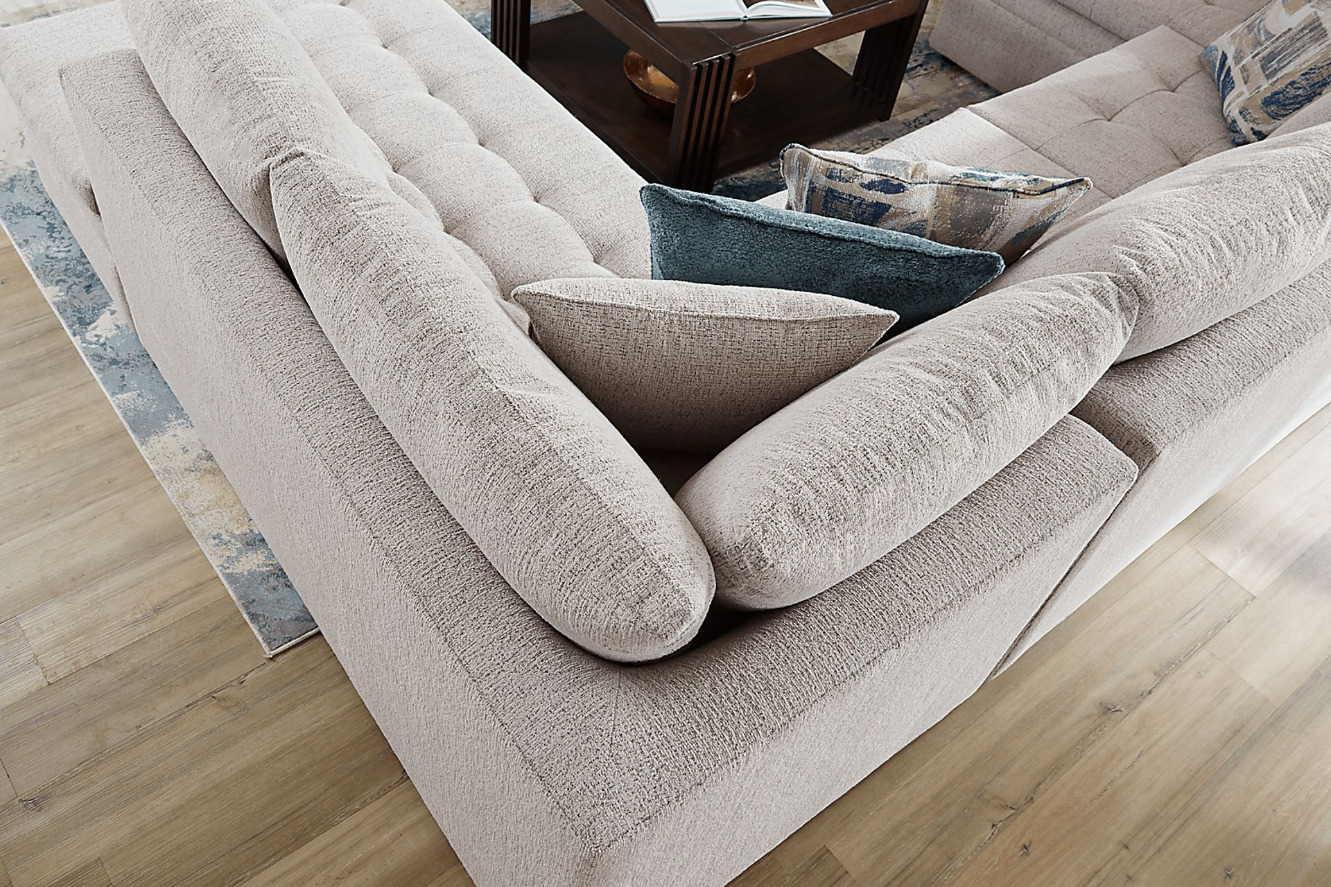 Sheridan Place Gray 3 Pc Sectional - Image 3
