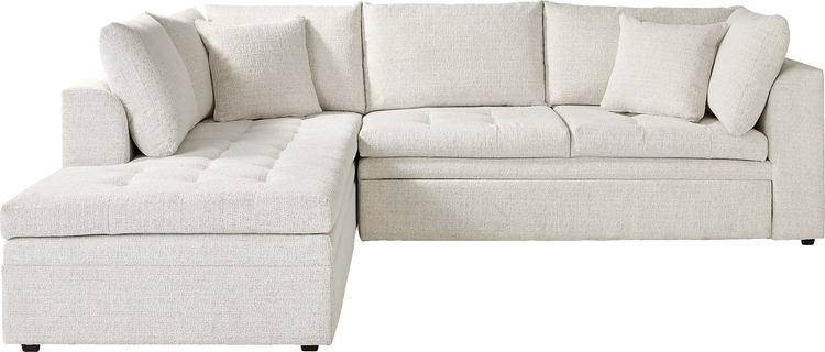 2 pc left arm sleeper sectional