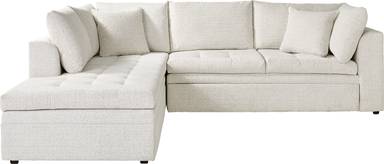 2 pc left arm sleeper sectional