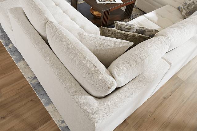 Sheridan Place Off-White 4 Pc Sleeper Sectional Living Room - Thumbnail - Image 7