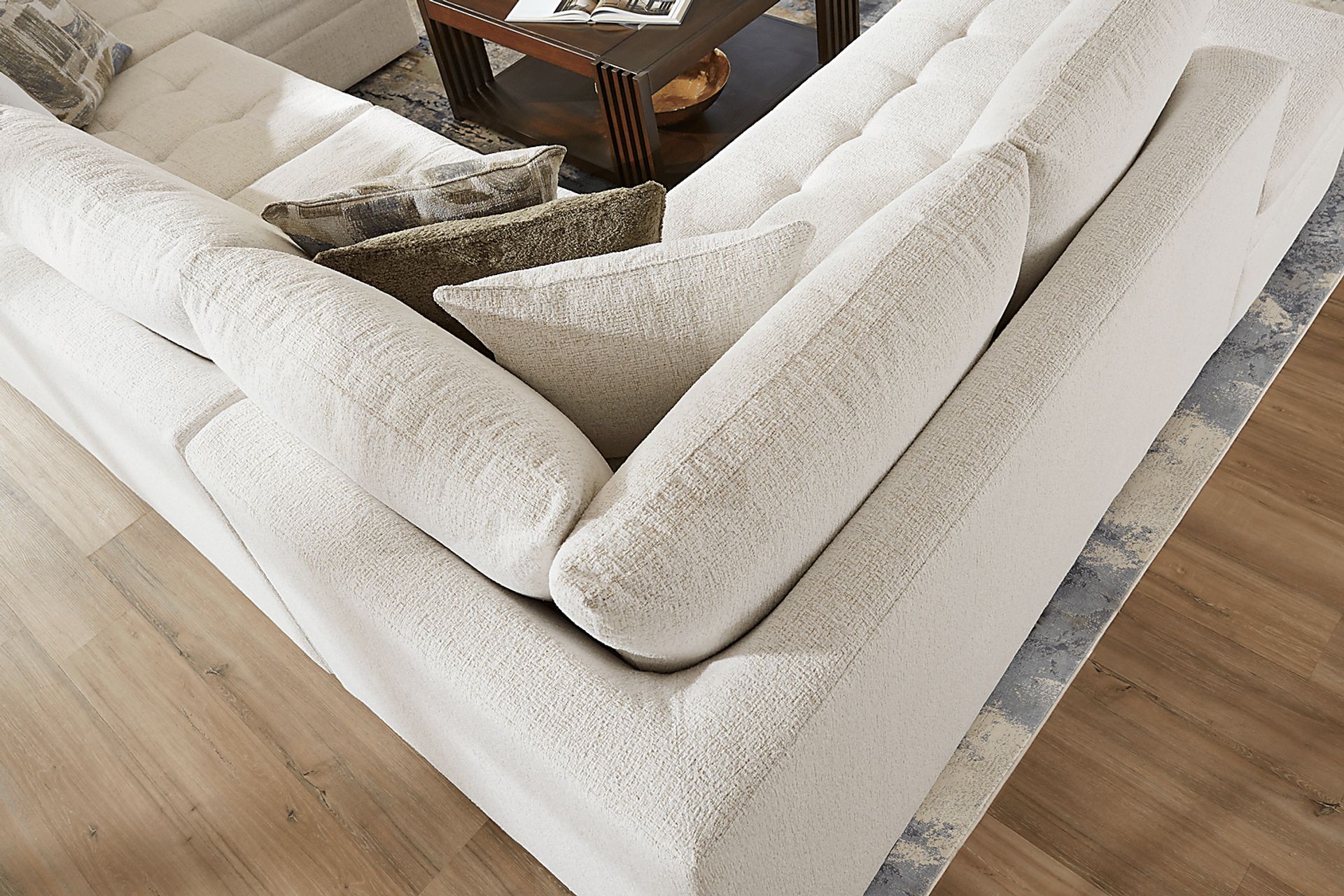 Sheridan Place Off-White 3 Pc Sectional - Image 3