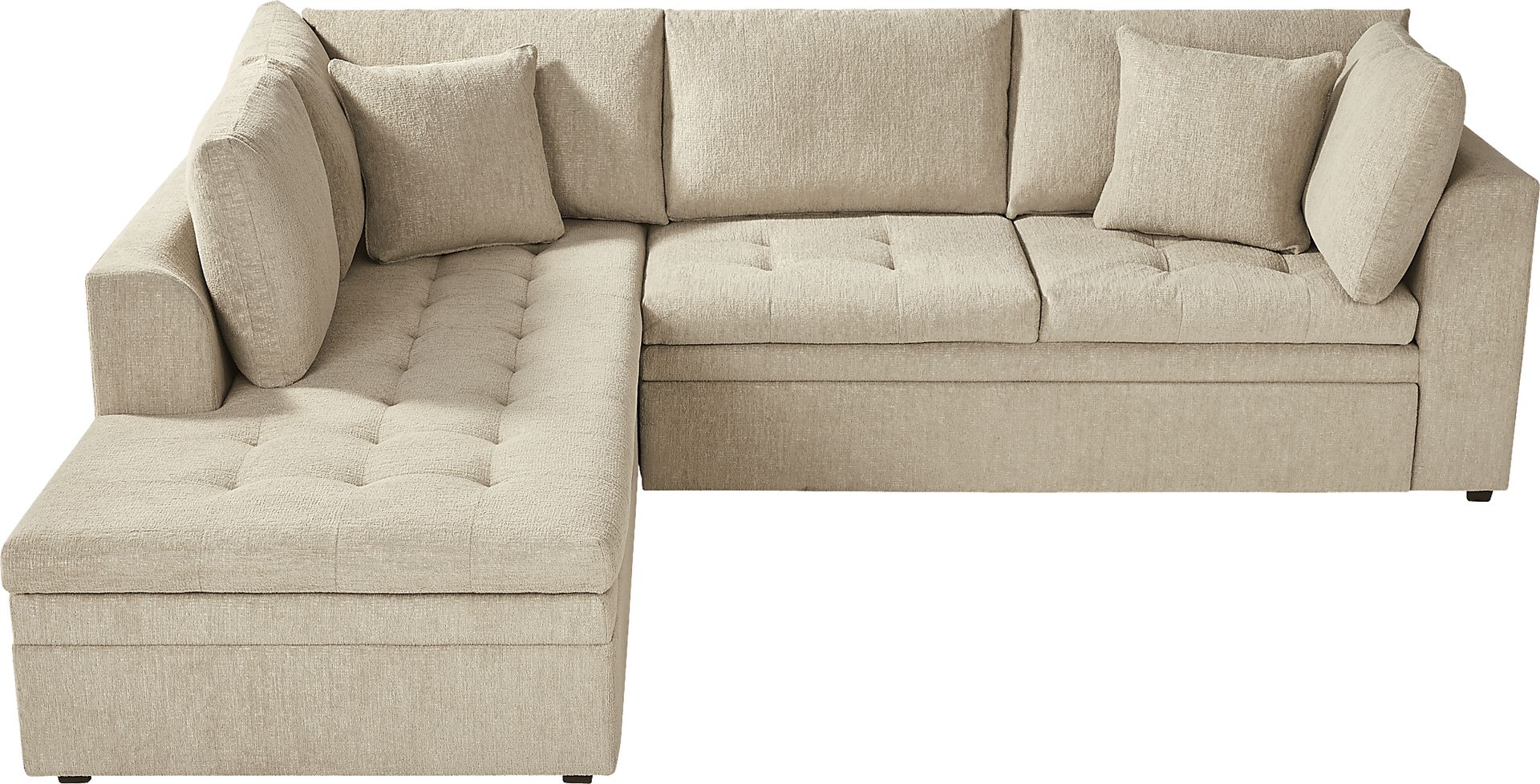 Sheridan Place Putty 2 Pc Sleeper Sectional - Image 1