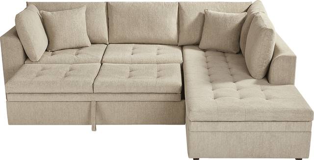 Sheridan Place Putty 2 Pc Sleeper Sectional - Thumbnail - Image 3