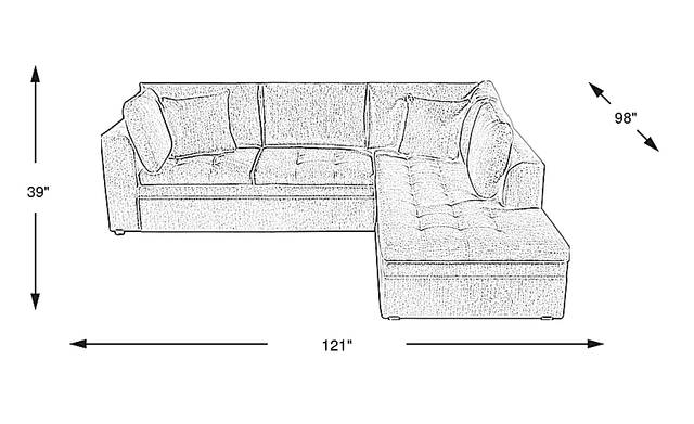 Dimension Image. Please refer to the Dimension Tab on this page for dimension details.