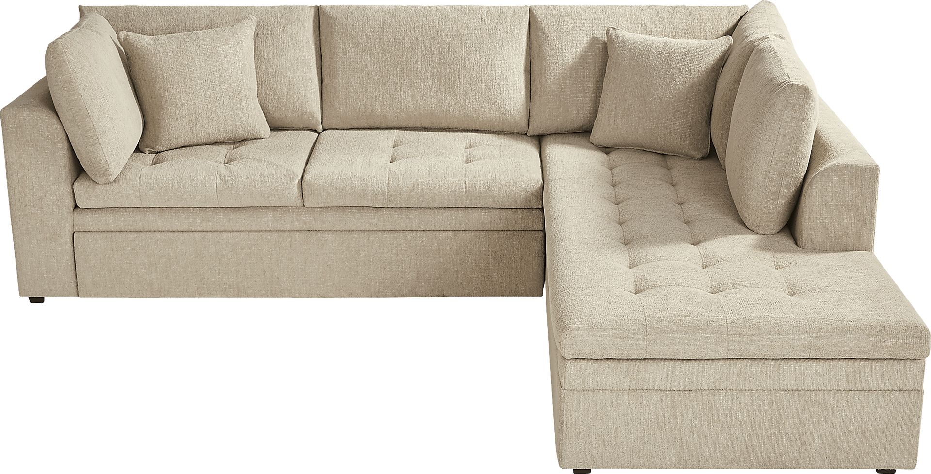 Sheridan Place Putty 2 Pc Sleeper Sectional - Image 1