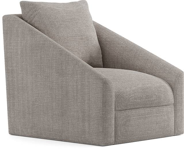 Sheridan Square Gray Swivel Accent Chair - Thumbnail - Image 1