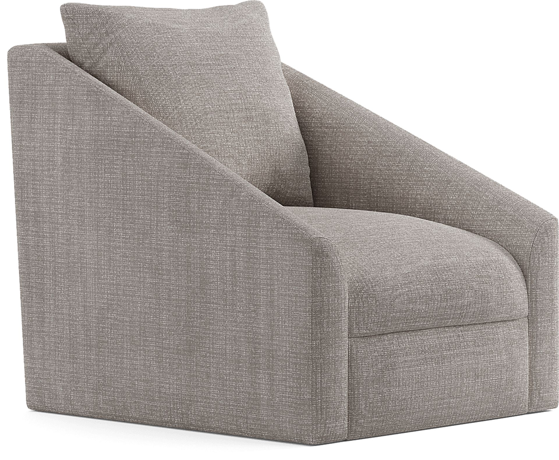 Sheridan Square Gray Swivel Accent Chair - Image 1