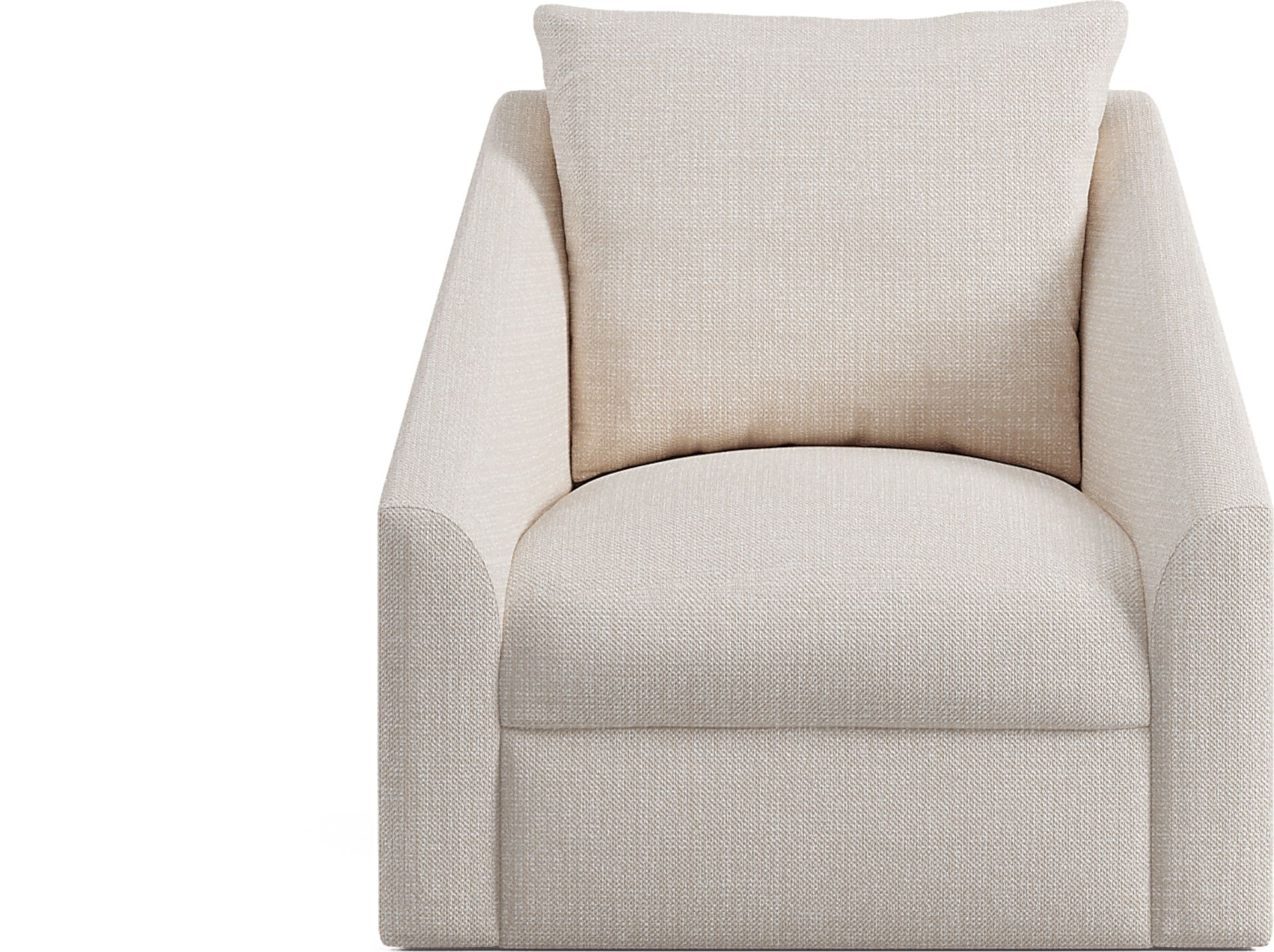 Sheridan Square Off-White Swivel Accent Chair - Image 2