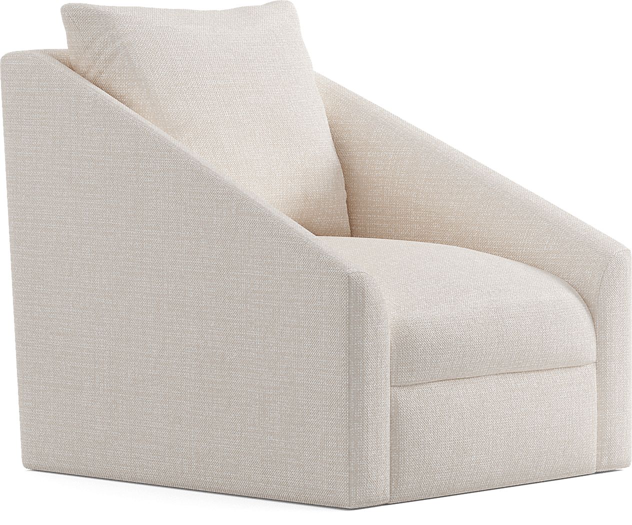 Cindy Crawford Home Sheridan Square OffWhite Swivel Accent Chair