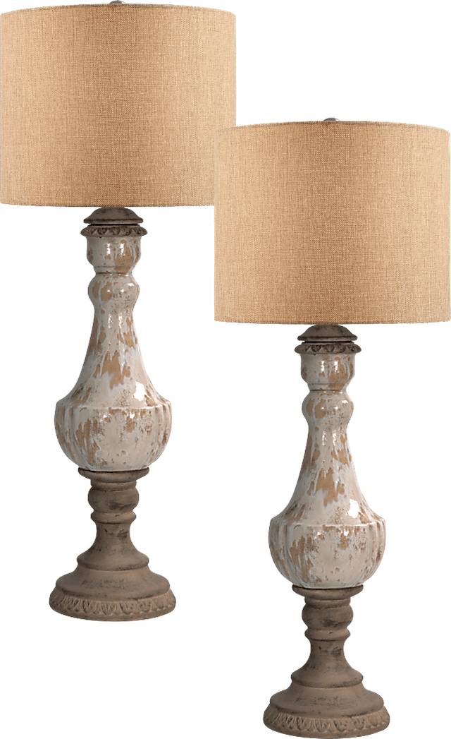 Sheridan Terrace Beige Set of 2 Lamps - Thumbnail - Image 1