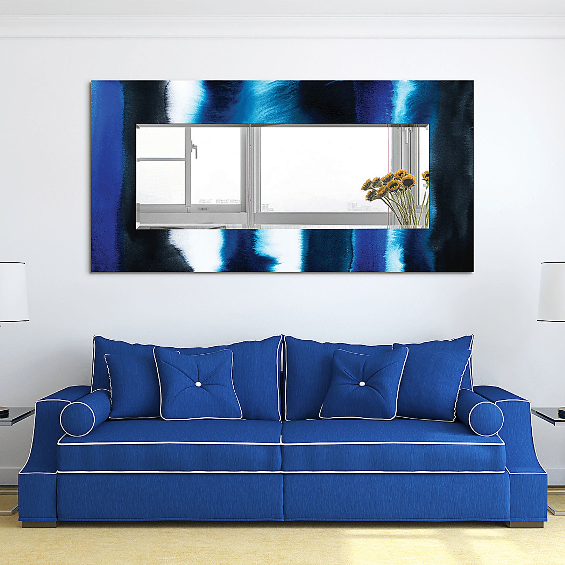 Sherile Blue Mirror - Image 6