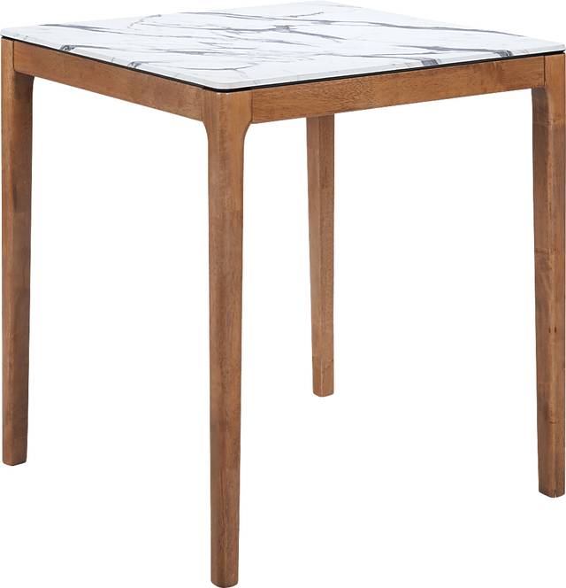 Sherin White Square Counter Height Table - Thumbnail - Image 1