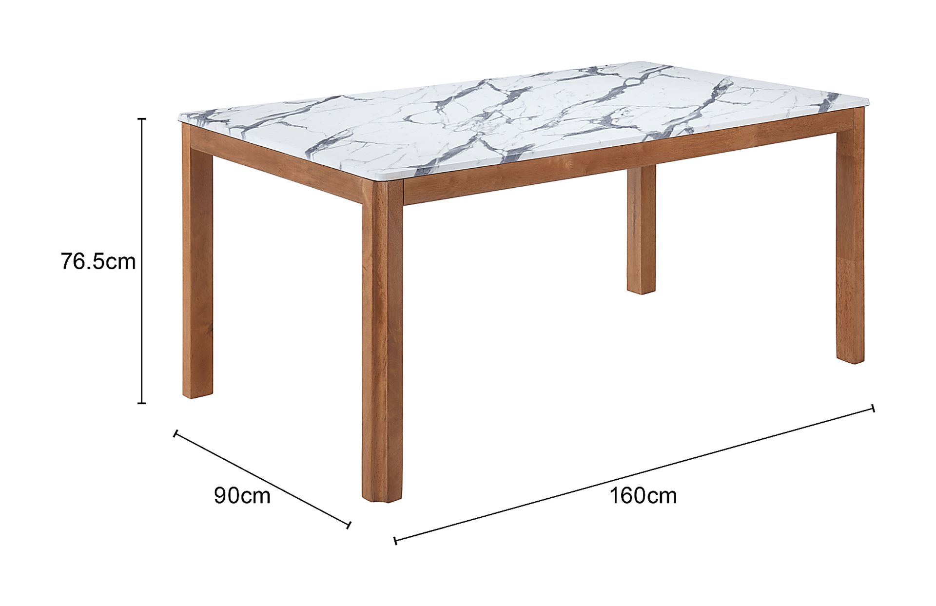 Sherin White Dining Table - Image 3