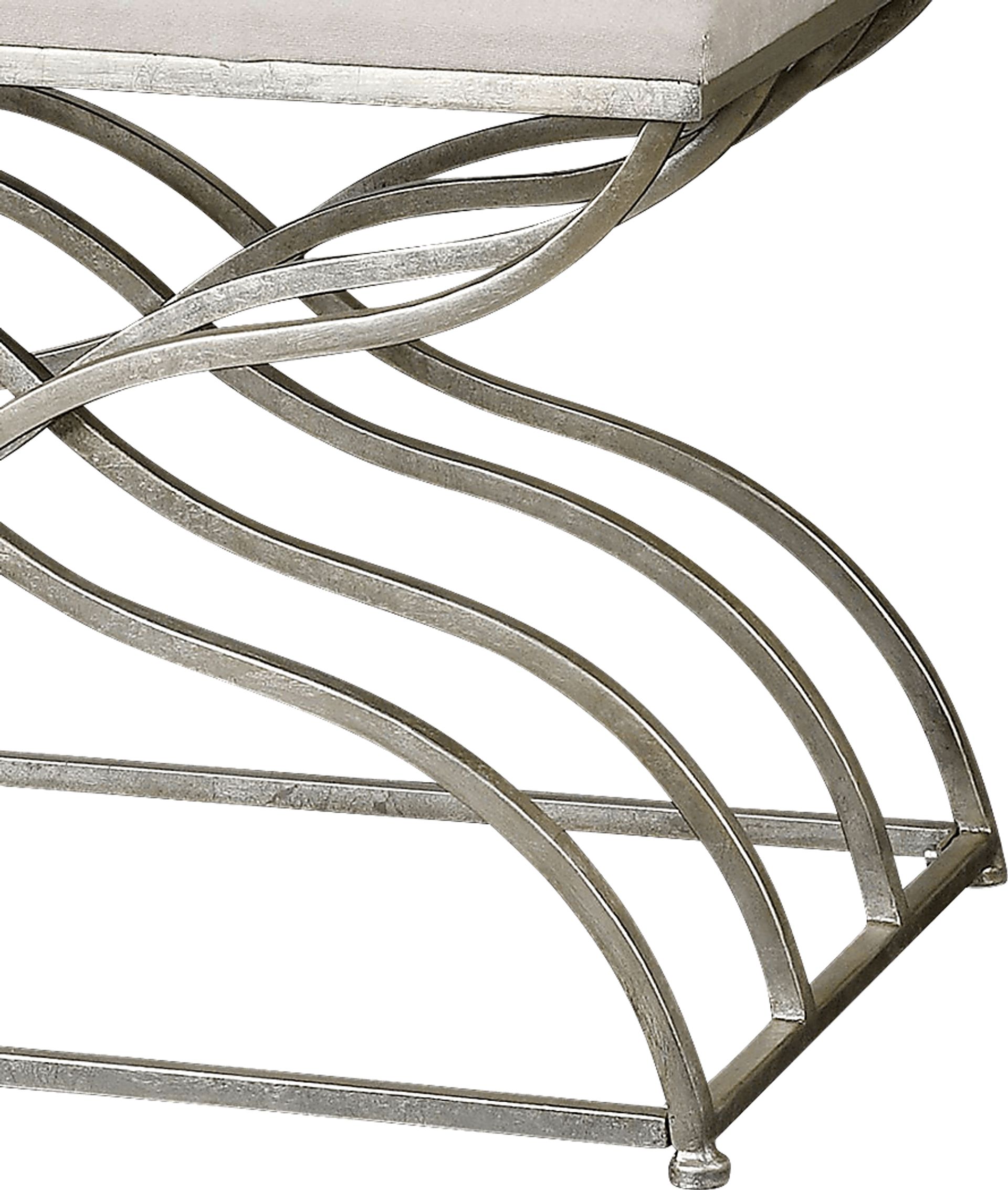 Sherlake Ivory Accent Bench - Image 2