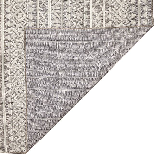 Sherrich Gray 7'10 x 9'10 Indoor/Outdoor Rug - Thumbnail - Image 6