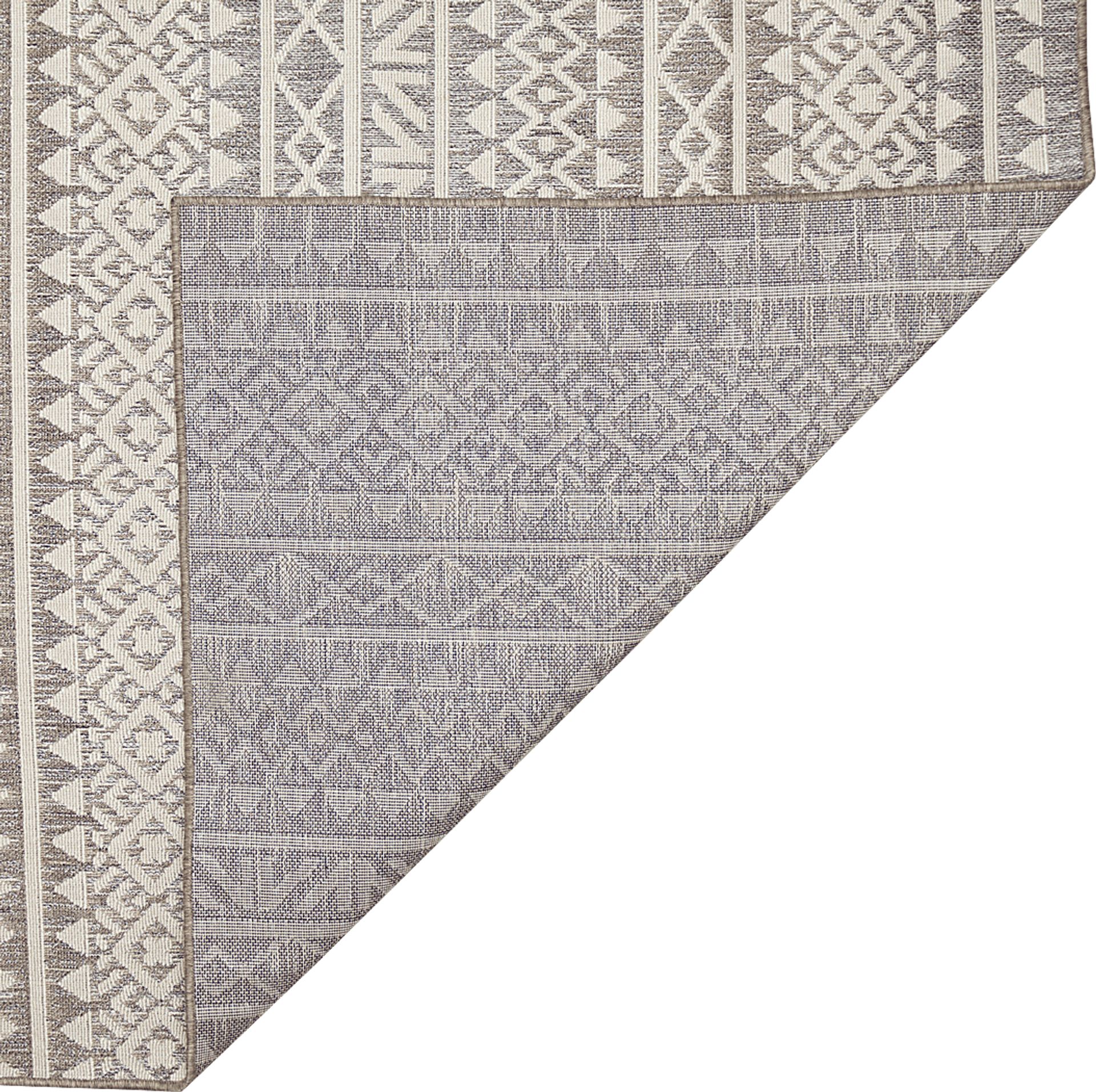 Sherrich Gray 7'10 x 9'10 Indoor/Outdoor Rug - Image 6