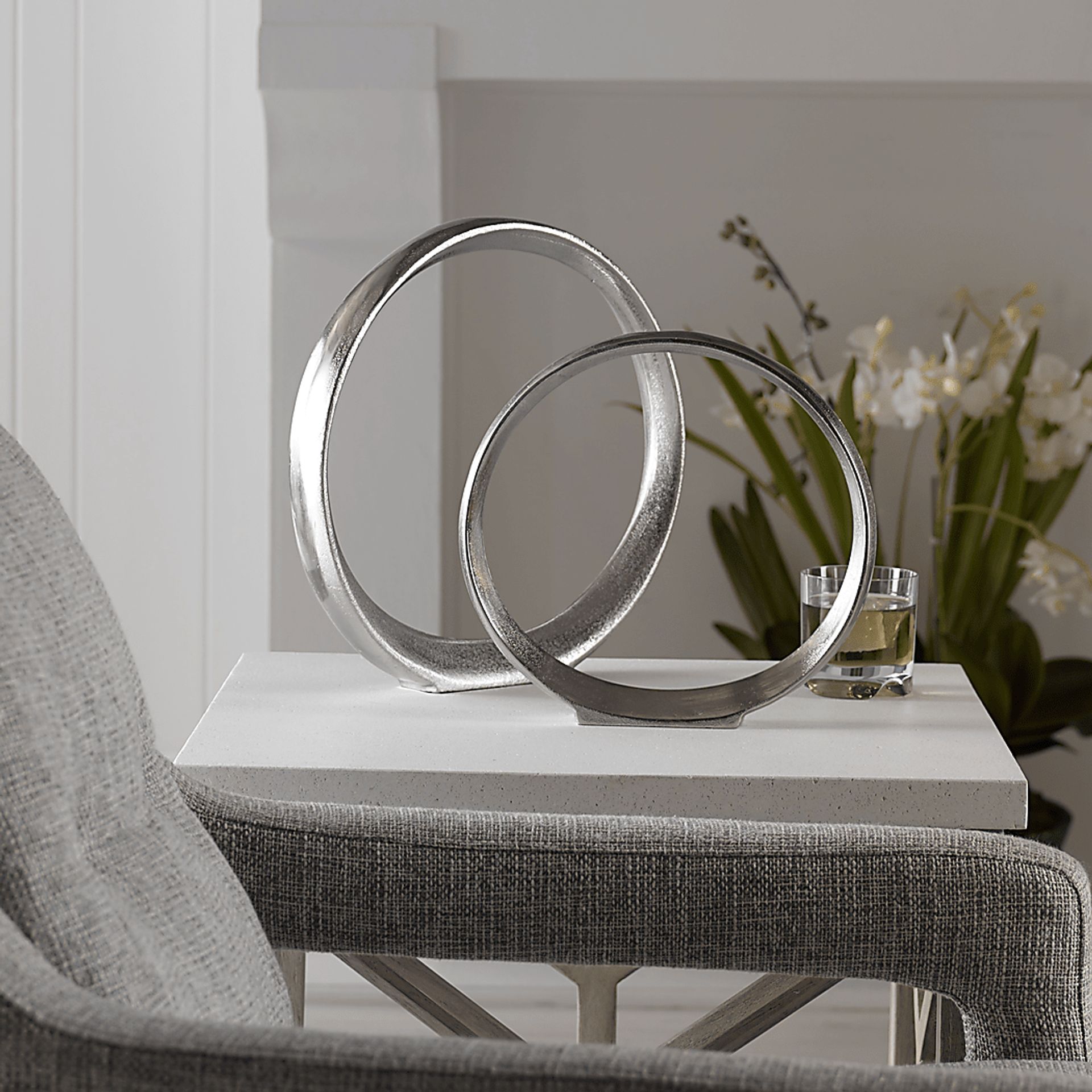 Sherringham Silver Sculpture, Set of 2 - Image 2