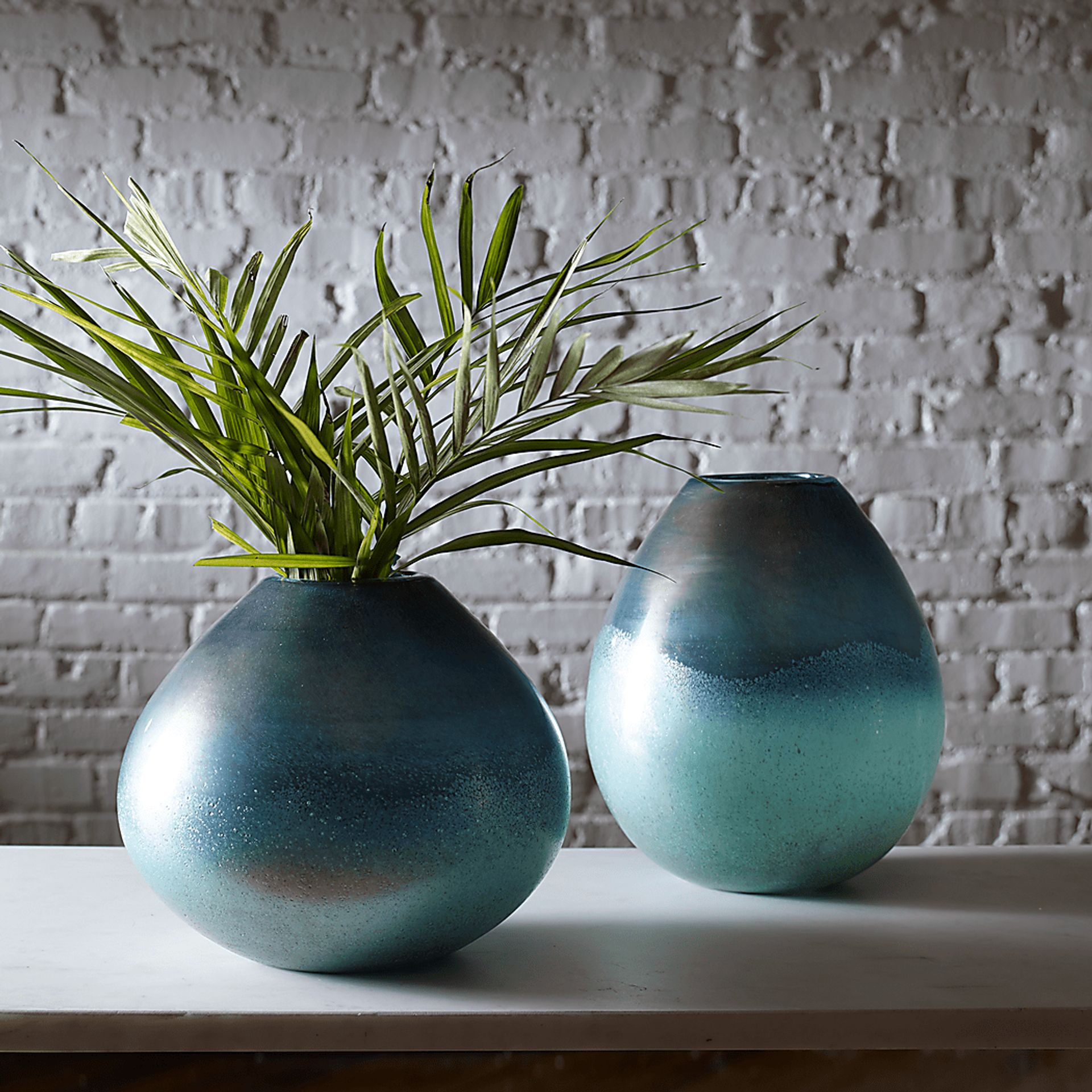 Shevlin Blue Vase, Set of 2 - Image 3