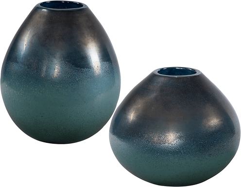 Shevlin Blue Vase, Set of 2