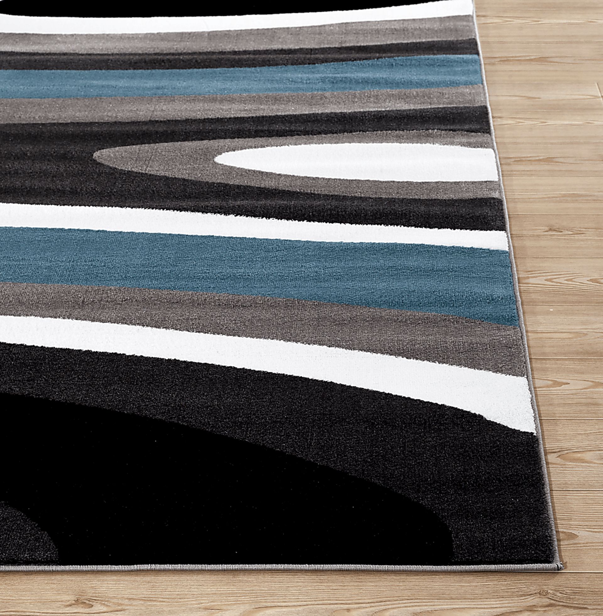 Sheyn Blue 3'3 x 5' Rug - Image 2