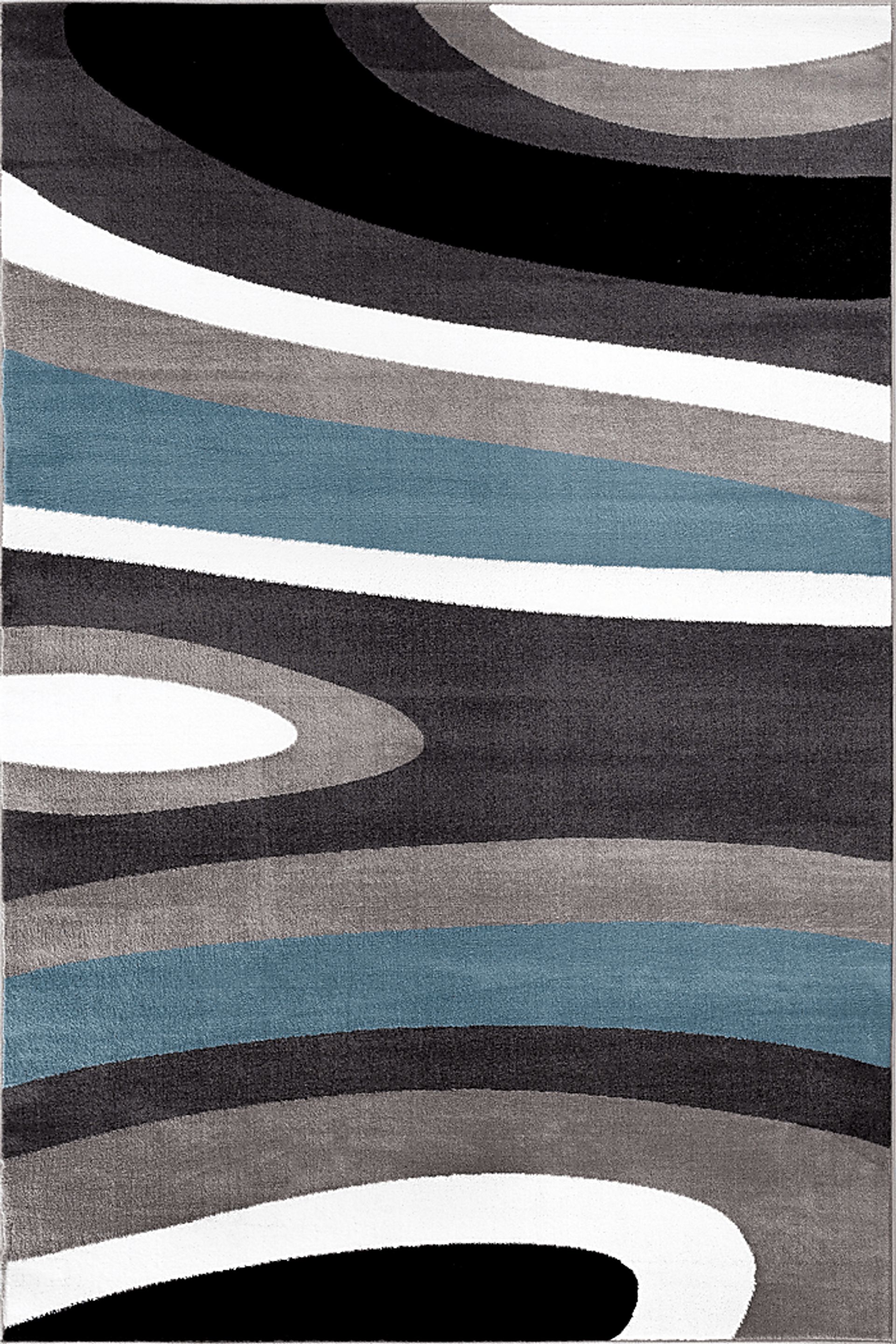 Sheyn Blue 3'3 x 5' Rug - Image 1