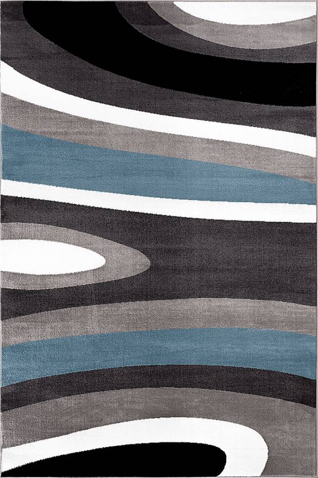 Sheyn Blue 6'6 x 9' Rug - Thumbnail - Image 1