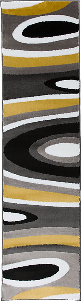 Sheyn Yellow 2' x 7'2 Runner Rug