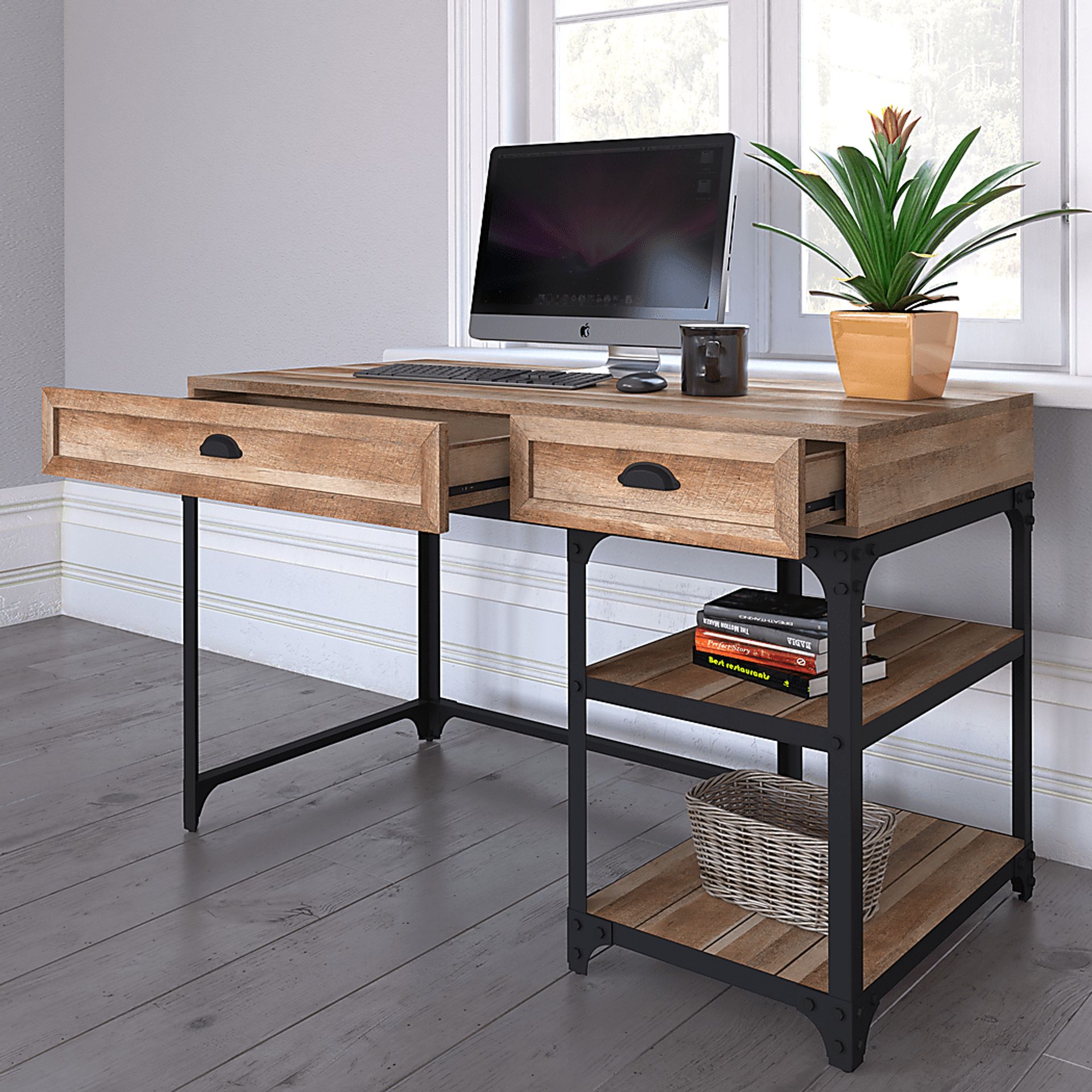 Shiaway Brown Desk - Image 8