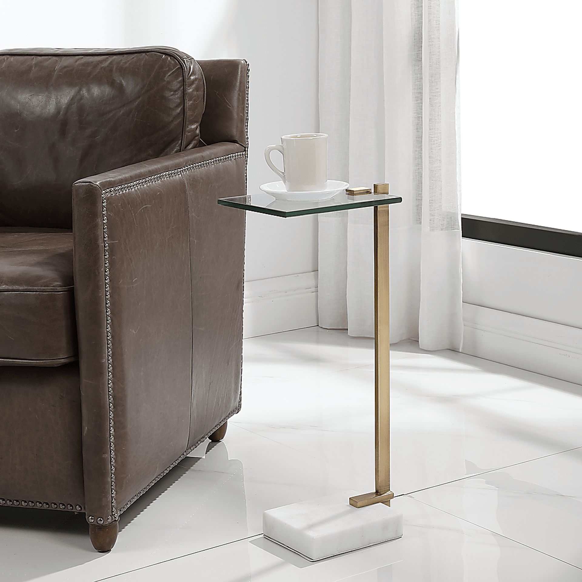 Shibell White Accent Table - Image 3