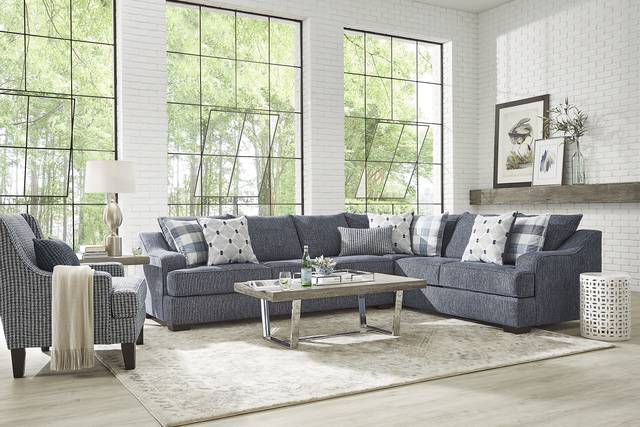 Shiloh Trail Indigo 2 Pc Sectional - Thumbnail - Image 2
