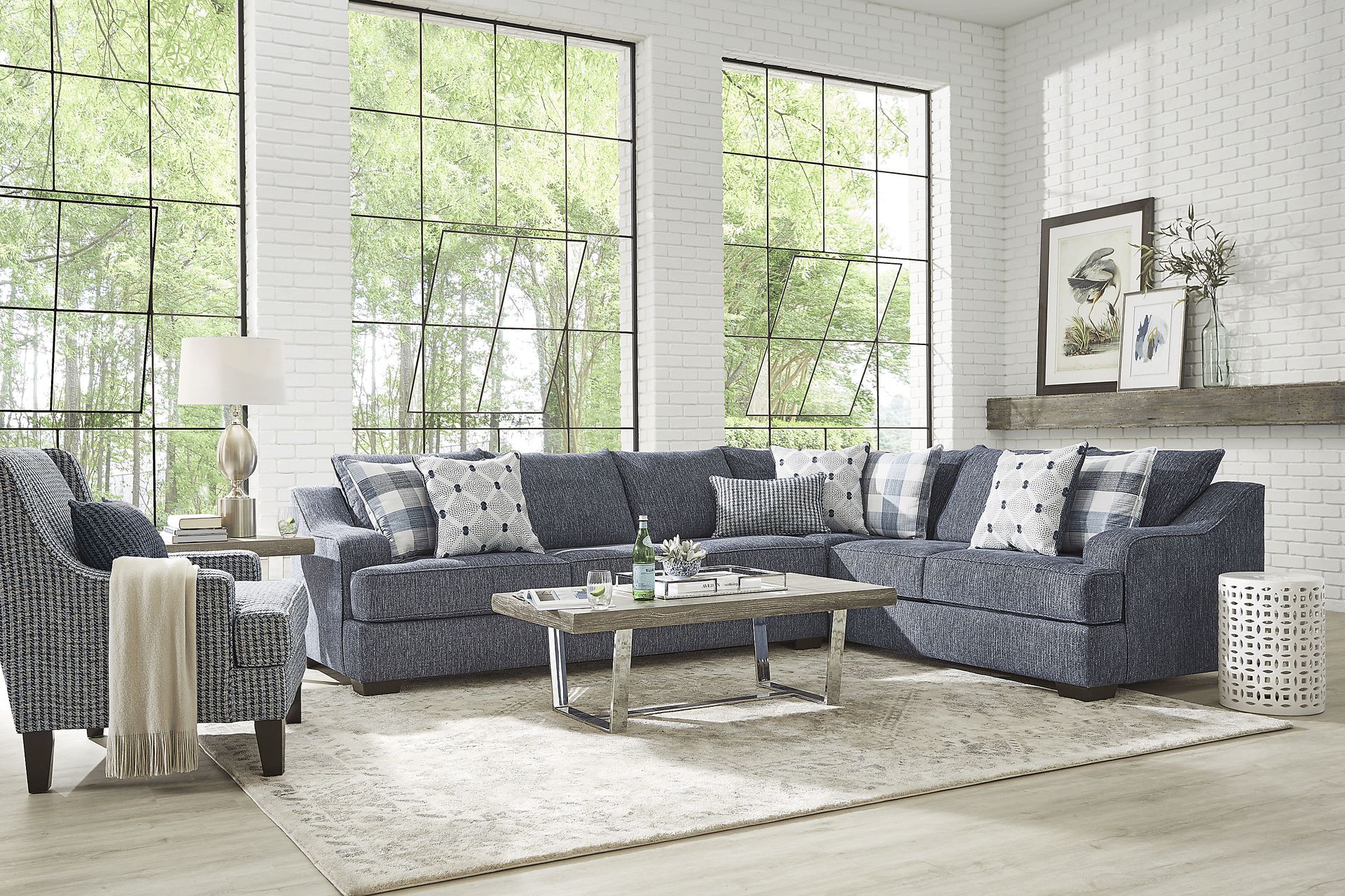 Shiloh Trail Indigo 2 Pc Sectional - Image 2