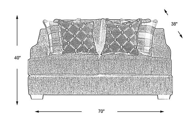 Dimension Image. Please refer to the Dimension Tab on this page for dimension details.