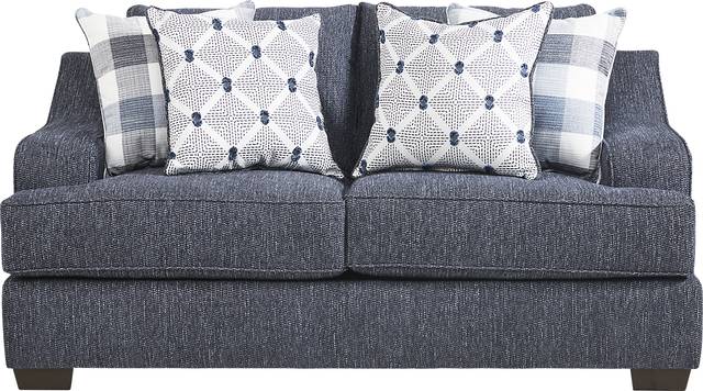 Shiloh Trail Indigo Loveseat - Thumbnail - Image 1