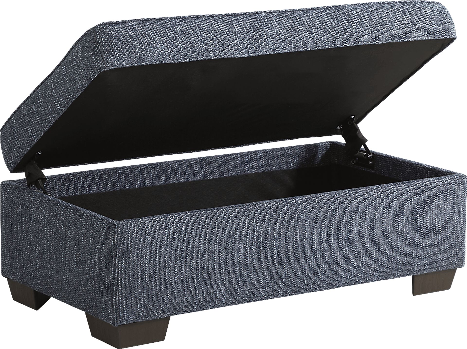 Shiloh Trail Indigo Storage Ottoman - Image 3