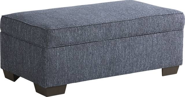 Shiloh Trail Indigo Storage Ottoman - Thumbnail - Image 1