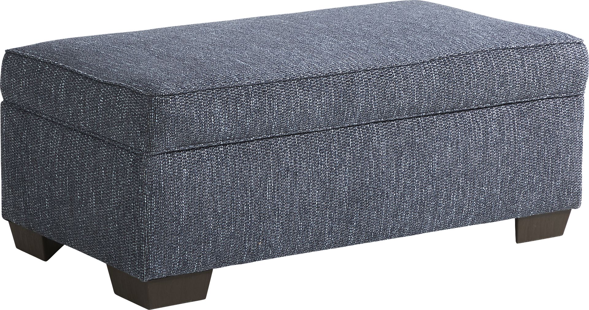 Shiloh Trail Indigo Storage Ottoman - Image 1