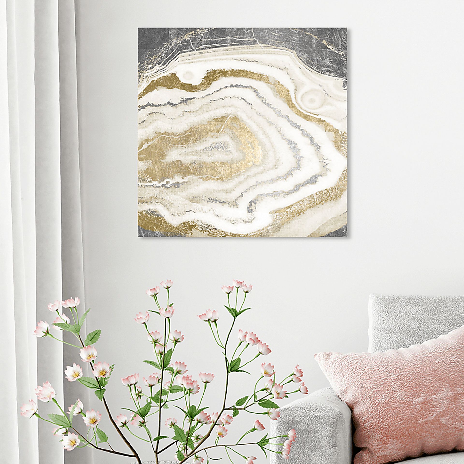 Shimmery Layers Gold Artwork - Image 3