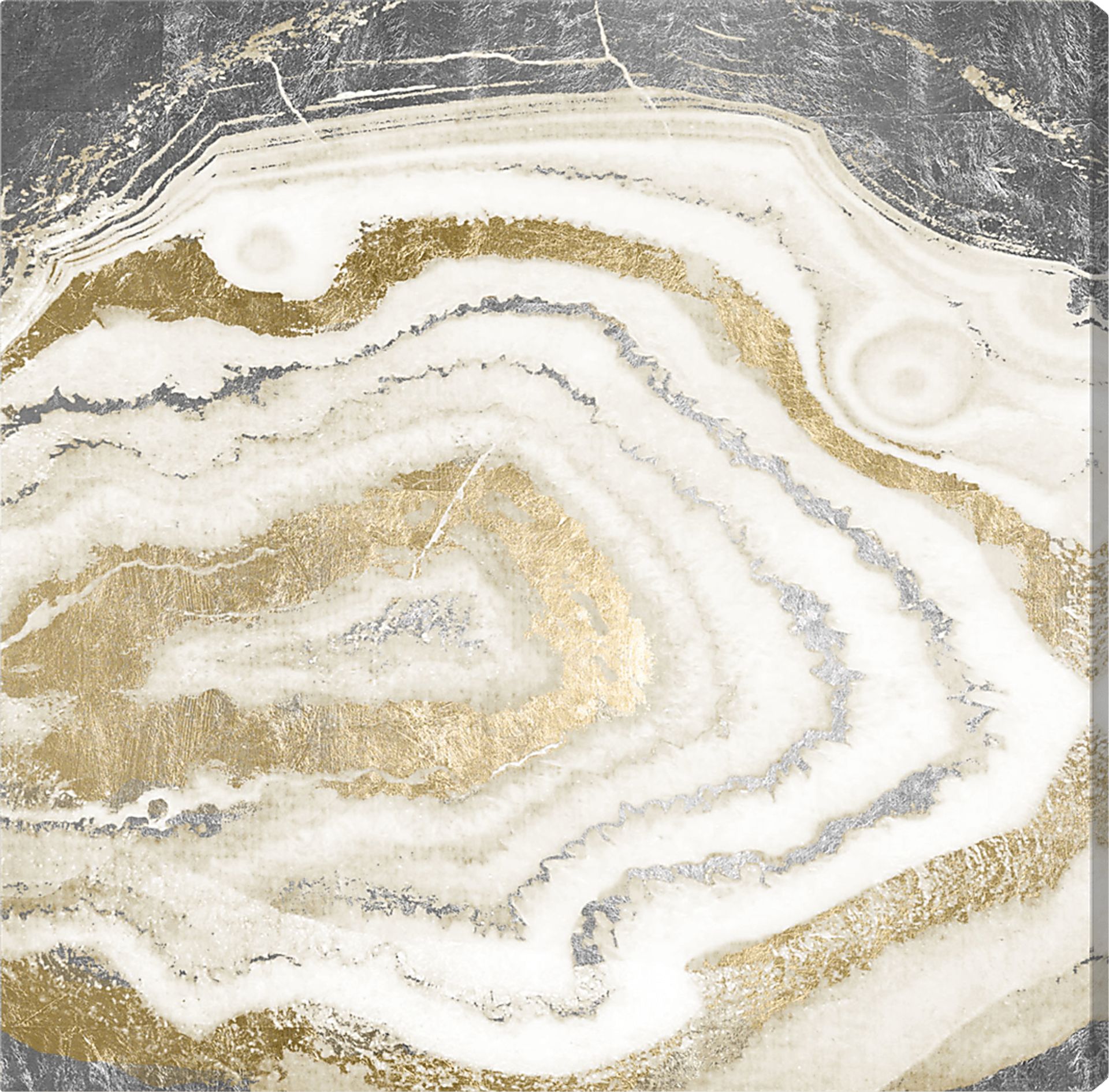 Shimmery Layers Gold Artwork - Image 1