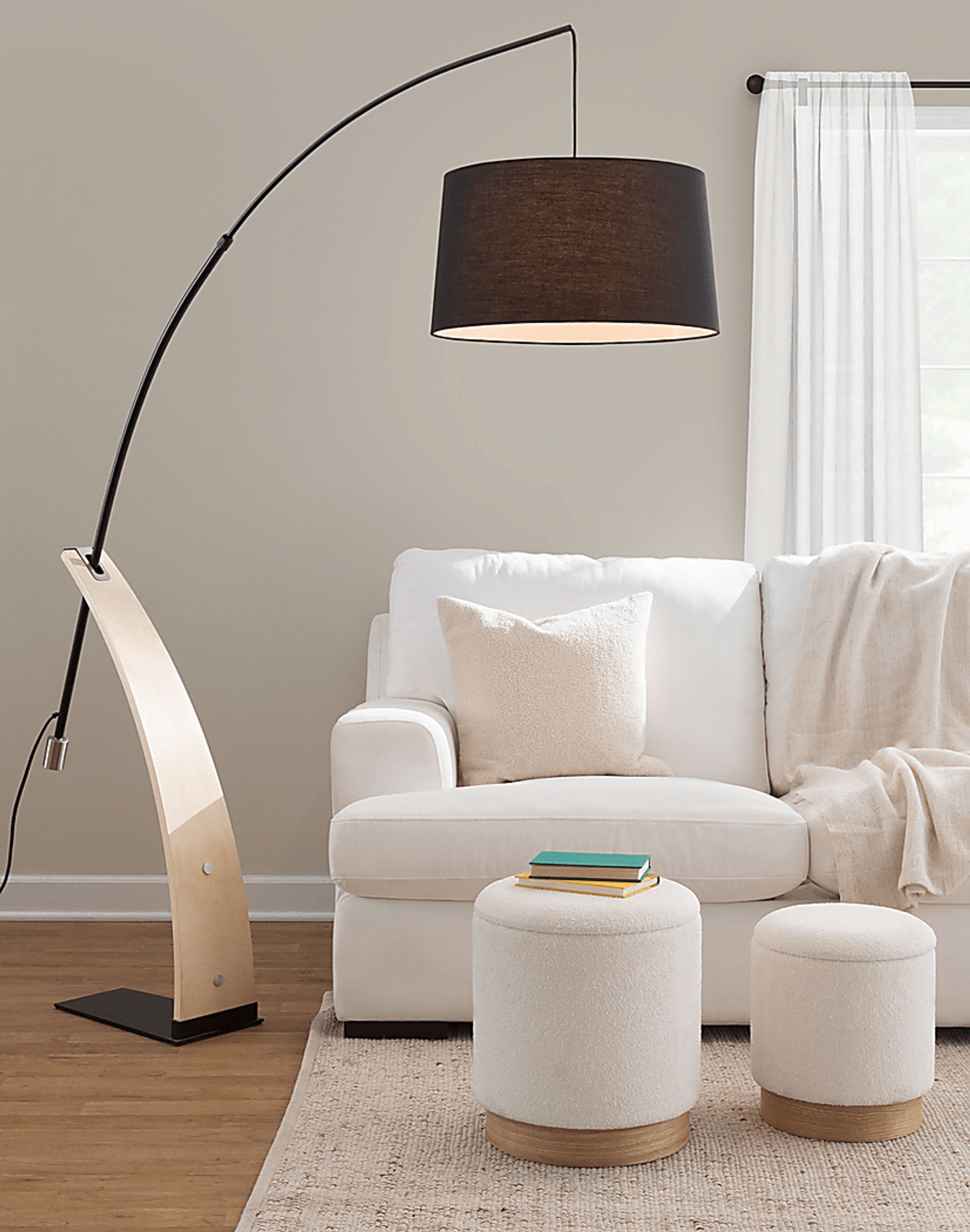 Shimoore Cream Nesting Ottoman, Set of 2 - Image 5