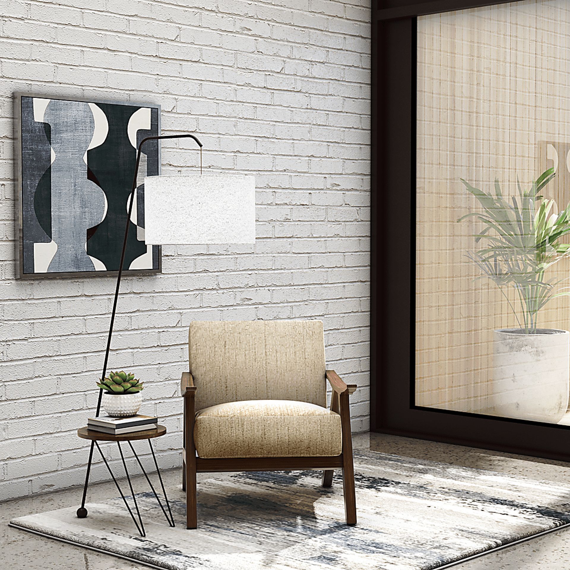 Shinano Brown Accent Chair - Image 2