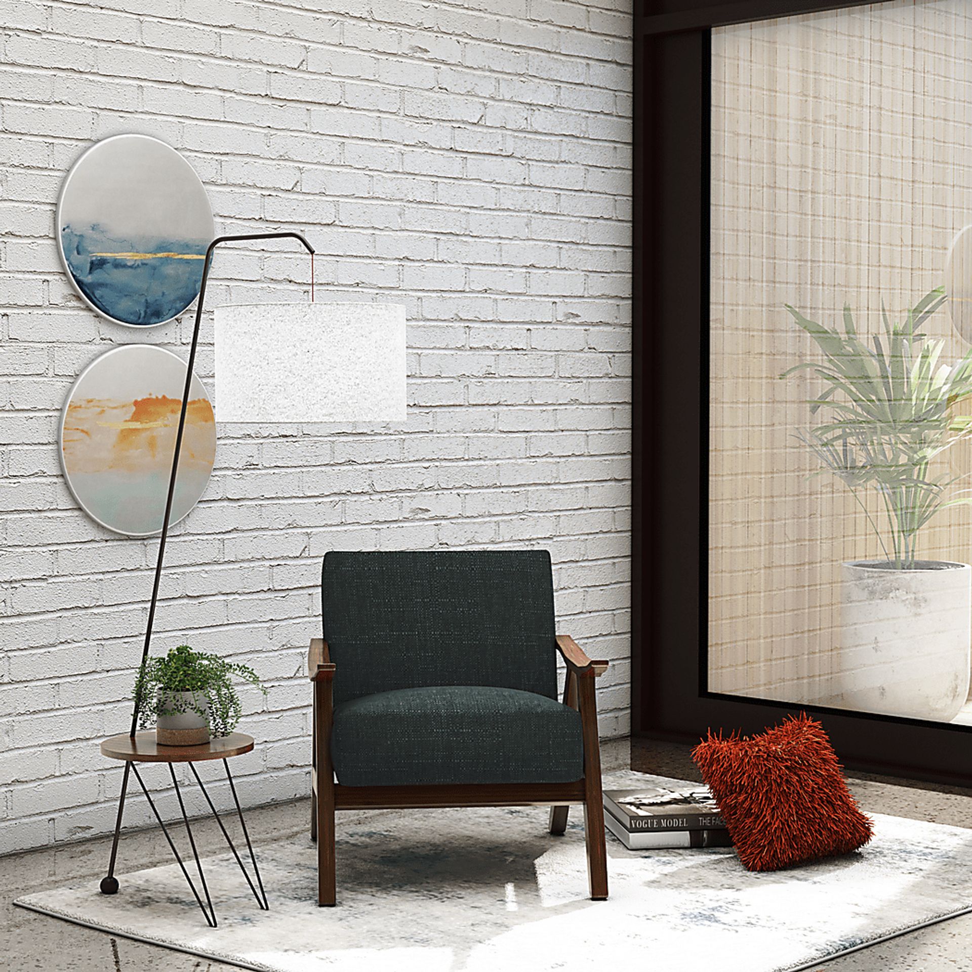 Shinano Dark Gray Accent Chair - Image 2
