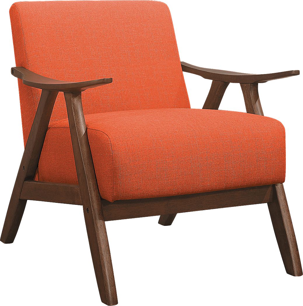 Shinano Orange Accent Chair Rooms To Go