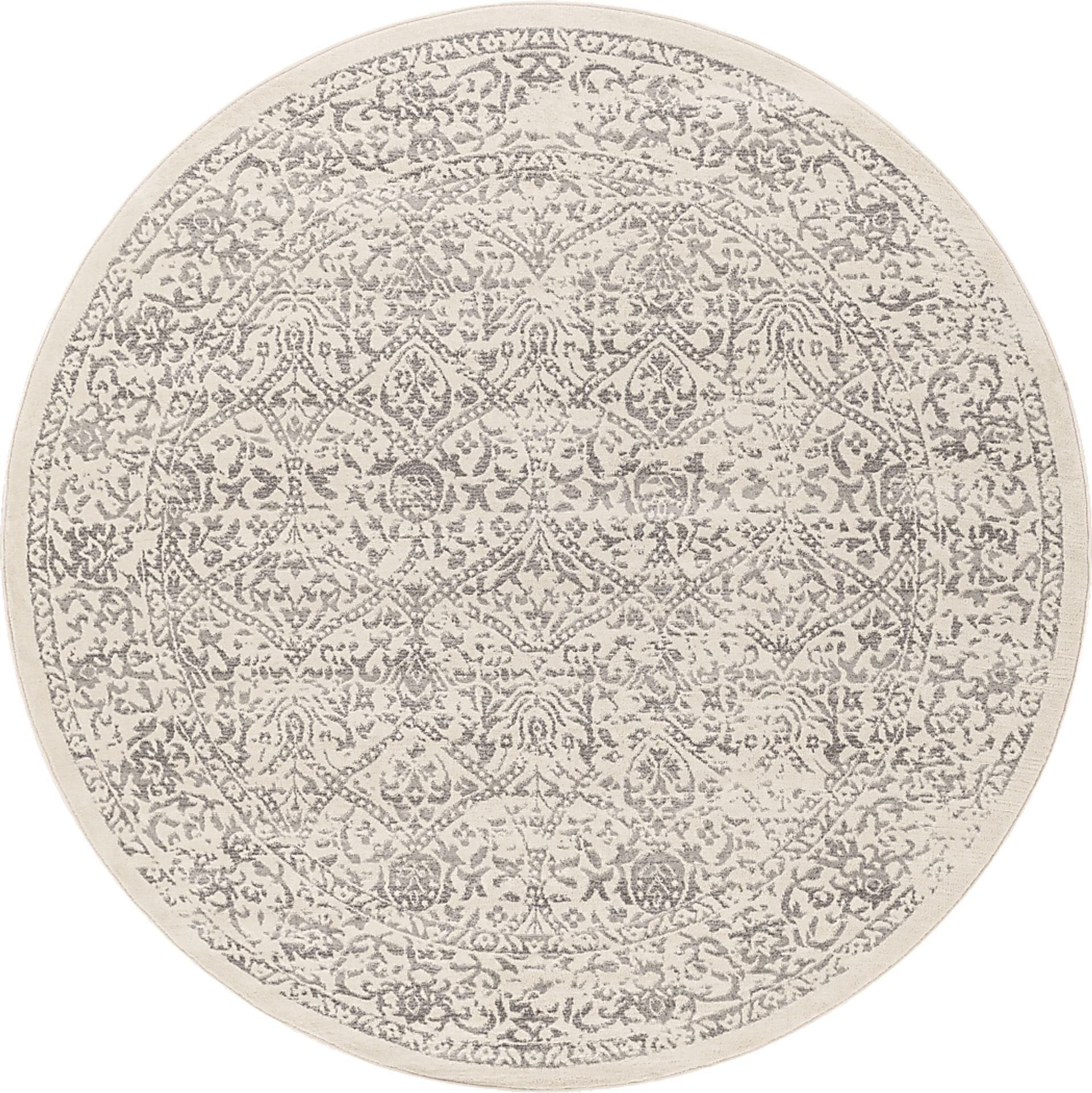Shinnwood I Off-White 6'7 Round Rug - Image 1