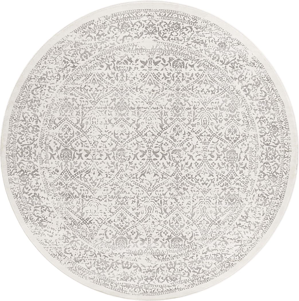 Shinnwood I Off-White 7'10 Round Rug