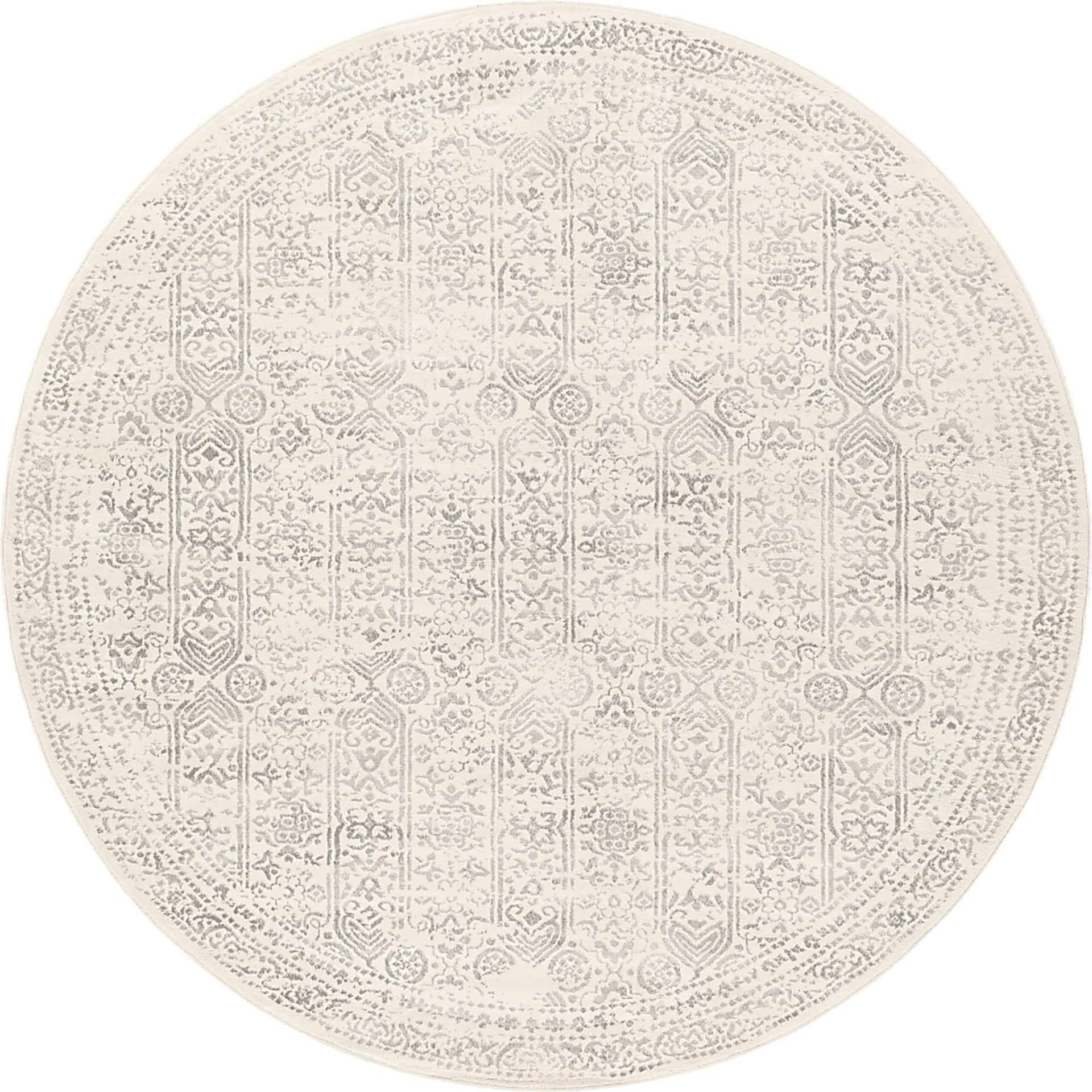 Shinnwood III Cream 6'7 Round Rug - Image 1