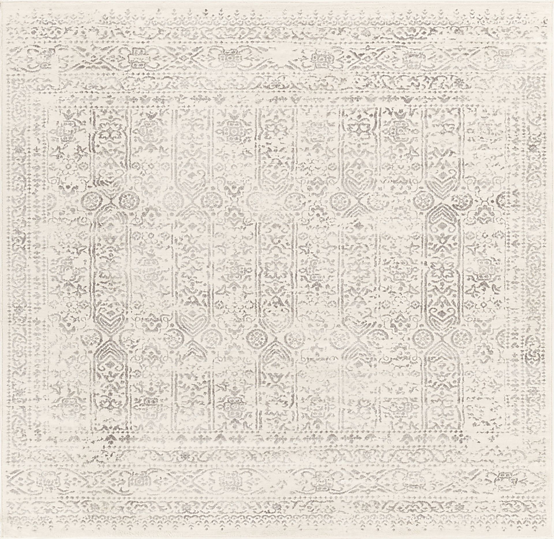Shinnwood III Cream 6'7 Square Rug - Image 1