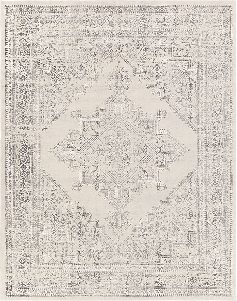 Shinnwood V White 7'10 x 10' Rug