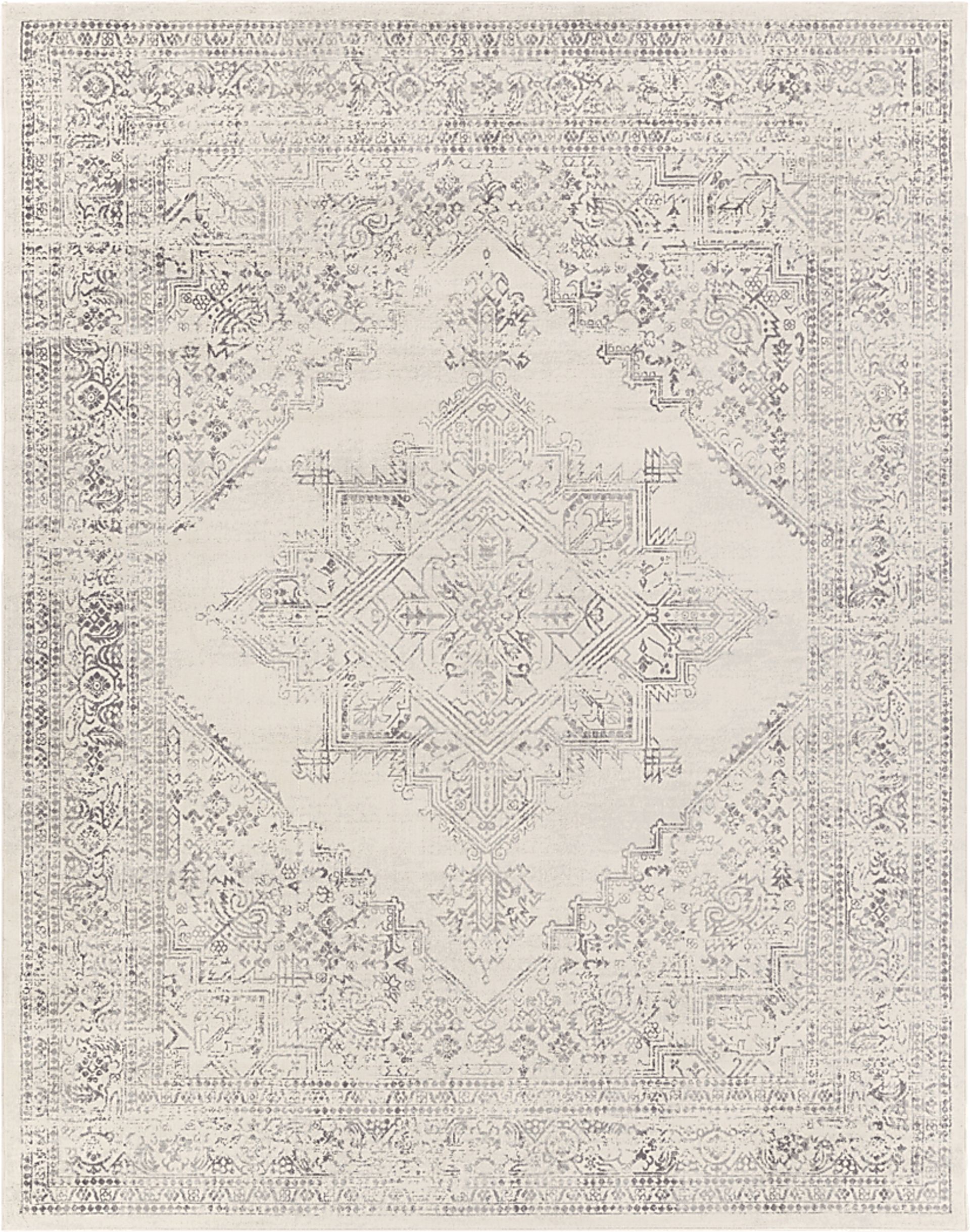 Shinnwood V White 7'10 x 10' Rug - Image 1