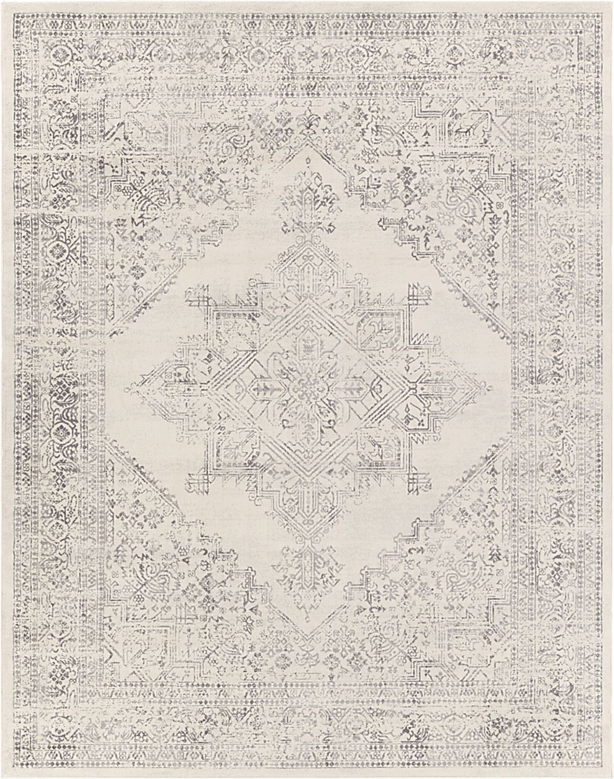 Shinnwood V Gray,White Rug Rooms to Go